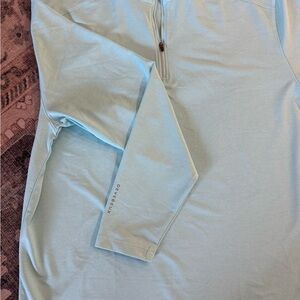 Devereux Men’s Light Blue Long Sleeve Quarter-Zip Shirt